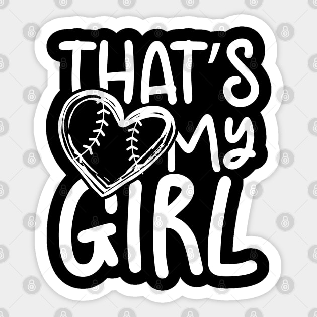 That's My Girl - Softball Sticker by AngelBeez29